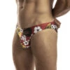 Jack Adams - Second Skin Swim Brief - Hibiscus Palm/Red -Men Underwear Store 70237 S 73433.1685570903