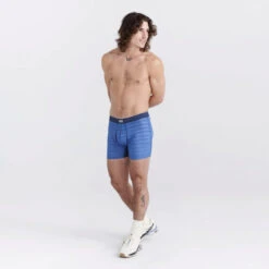 SAXX - DropTemp Cooling Mesh Boxer Brief - Granada Sky Heather -Men Underwear Store 71314 LS 61297.1692659412