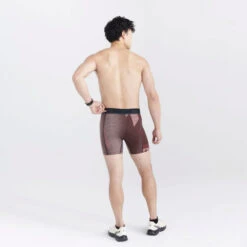 SAXX - Kinetic Light Compression Mesh - Optic Mountain/Dark Brick -Men Underwear Store 71320 LS2 23314.1692658918