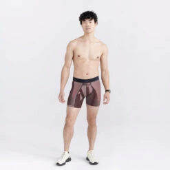 SAXX - Kinetic Light Compression Mesh - Optic Mountain/Dark Brick -Men Underwear Store 71320 LS3 54955.1692658916