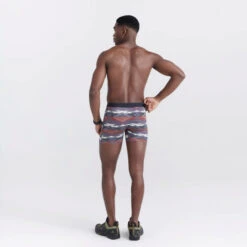 SAXX - QUEST Quick Dry Mesh Boxer Brief - Asher Geo/Deep Navy -Men Underwear Store 71331 LS1 45247.1692661722