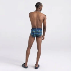 SAXX - DropTemp Cooling Cotton Brief - Floral Blue -Men Underwear Store 71359 LS2 42066.1692649079