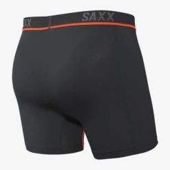 SAXX Kinetic HD Black Vermillion Boxer Briefs -Men Underwear Store 8242 01285.1652561637