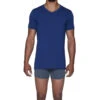 Wood Classic Modal V-Neck - Deep Space Blue -Men Underwear Store 8289 79265.1652561639
