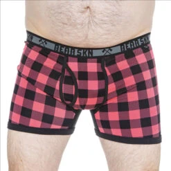 BEAR SKN - Bamboo Boxer Brief - Bearbie Pink Backwoods -Men Underwear Store BearbieBB F 55738.1690936027