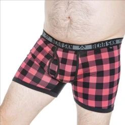 BEAR SKN - Bamboo Boxer Brief - Bearbie Pink Backwoods -Men Underwear Store BearbieBB S 80788.1690936028