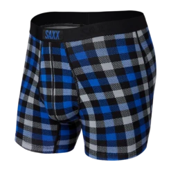 SAXX Vibe Boxer Brief - Blue Flannel Check