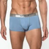 St33le - Bamboo Low Rise Trunk - Dolphin Blue -Men Underwear Store ST 10131 BLUE DOLPHIN TRUNKS 01 14572.1689131478